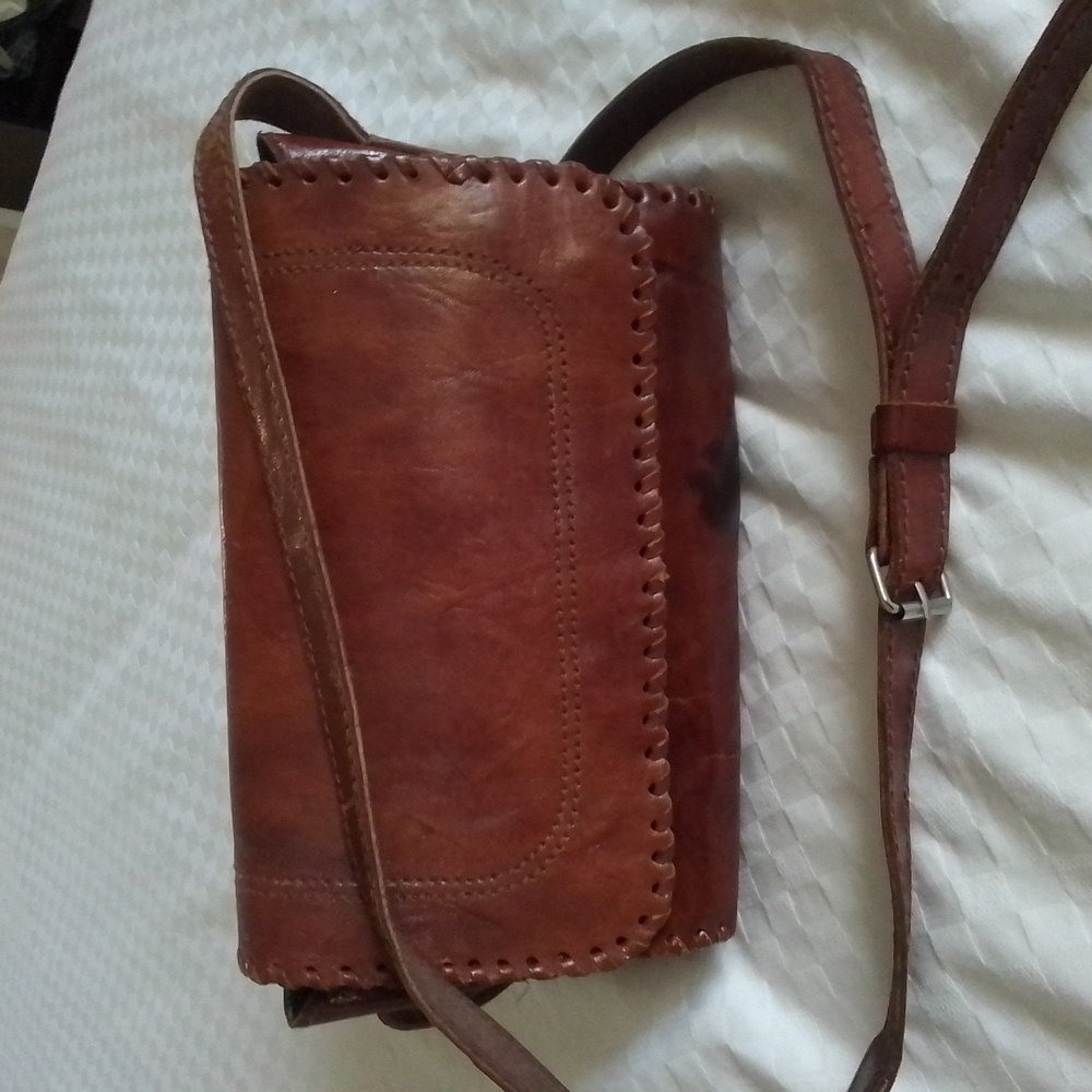 Rare DIESEL Vintage Leather Crossbody Bag Shoulder Purse Mini Messenger